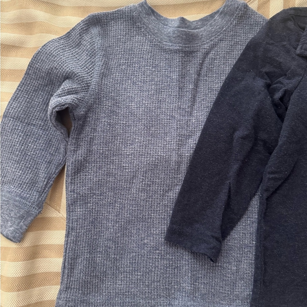 Cat & Jack Waffle Weave Shirt, Old Navy Collared Long Sleeve Shirt - Picture 2 of 11